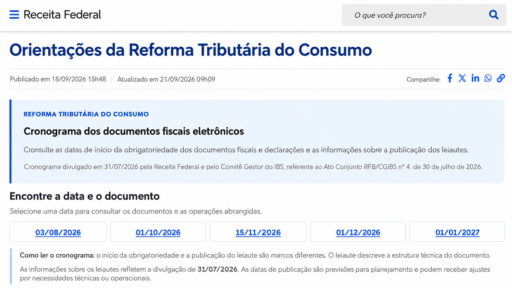 Orientações da Reforma Tributária do Consumo